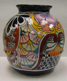 Mexican Talavera - Round Flower Vase